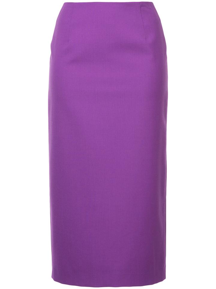 Le Ciel Bleu Midi Pencil Skirt - Pink & Purple