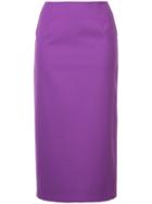 Le Ciel Bleu Midi Pencil Skirt - Pink & Purple