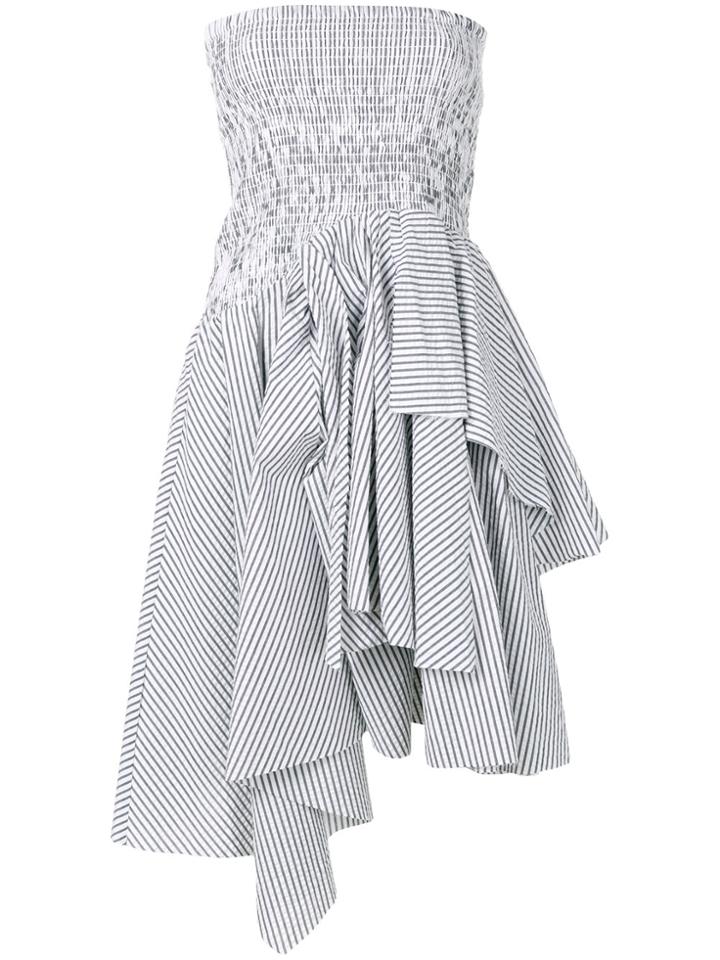 Kendall+kylie Ruchéd Asymmetric T-shirt Dress - White