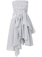 Kendall+kylie Ruchéd Asymmetric T-shirt Dress - White