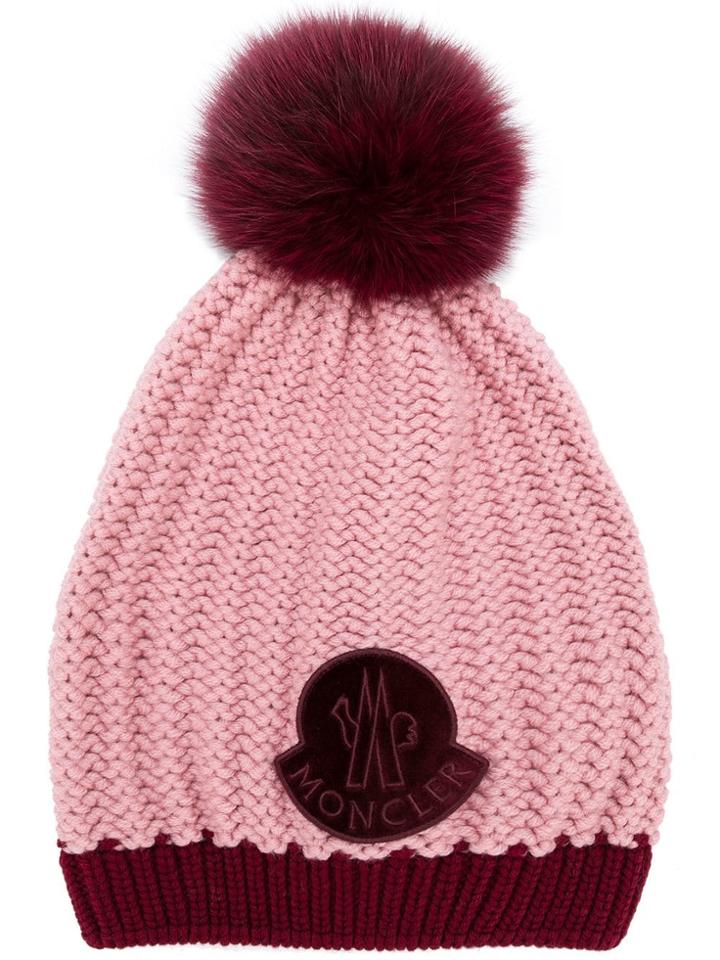 Moncler Knitted Beanie - Pink
