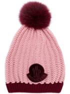 Moncler Knitted Beanie - Pink
