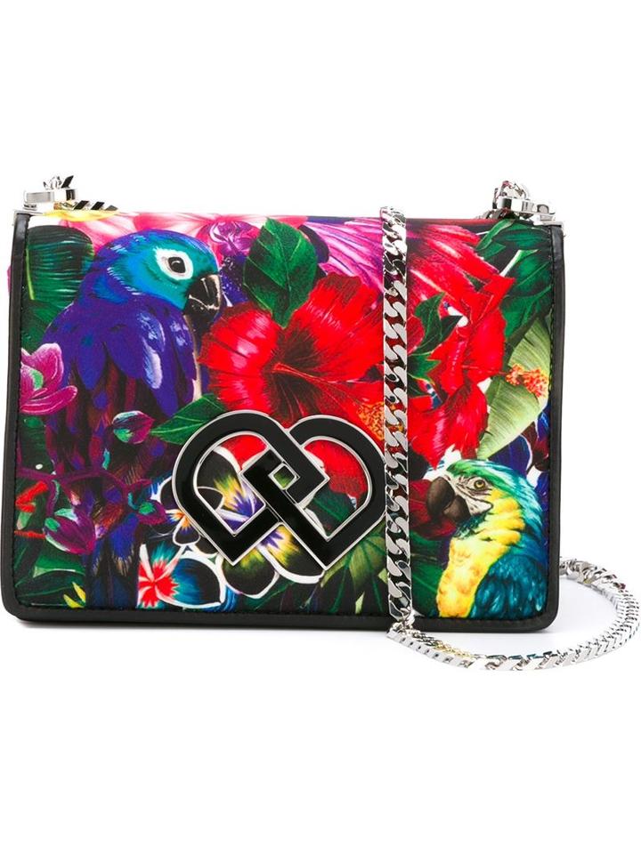 Dsquared2 Parrot Print Shoulder Bag