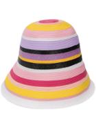 Emilio Pucci Embroidered Striped Bucket Hat - Pink