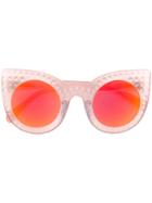Delalle Demilune Sunglasses - Pink & Purple