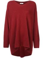 The Row Oversized V-neck Jumper - Red