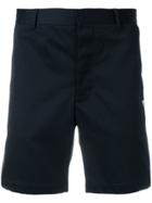 Moncler Logo Patch Chino Shorts - Blue