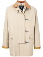 Fay Check Lined Toggle Coat - Nude & Neutrals