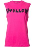 Mcq Alexander Mcqueen Swallow Print Tank, Women's, Size: Xs, Pink/purple, Cotton