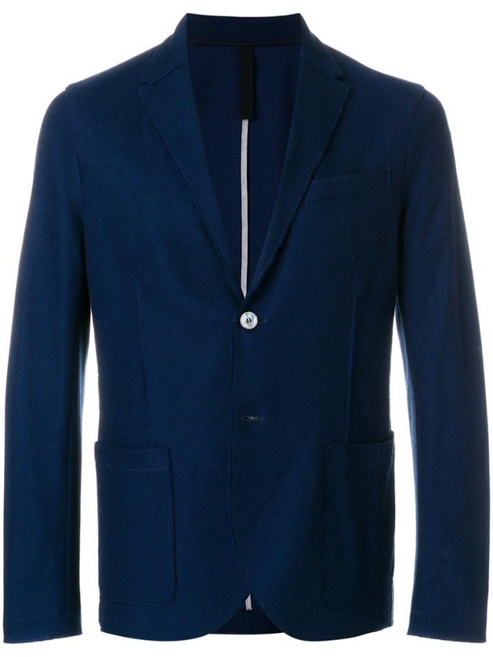 Harris Wharf London Casual Button Blazer - Blue