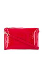 Versace Jeans Couture Embossed Clutch - Red