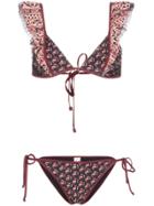 Zimmermann Jaya Frill Tie Top Bikini - Red