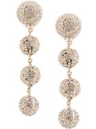 Rosantica Crystal-embellished Clip-on Earrings - Gold