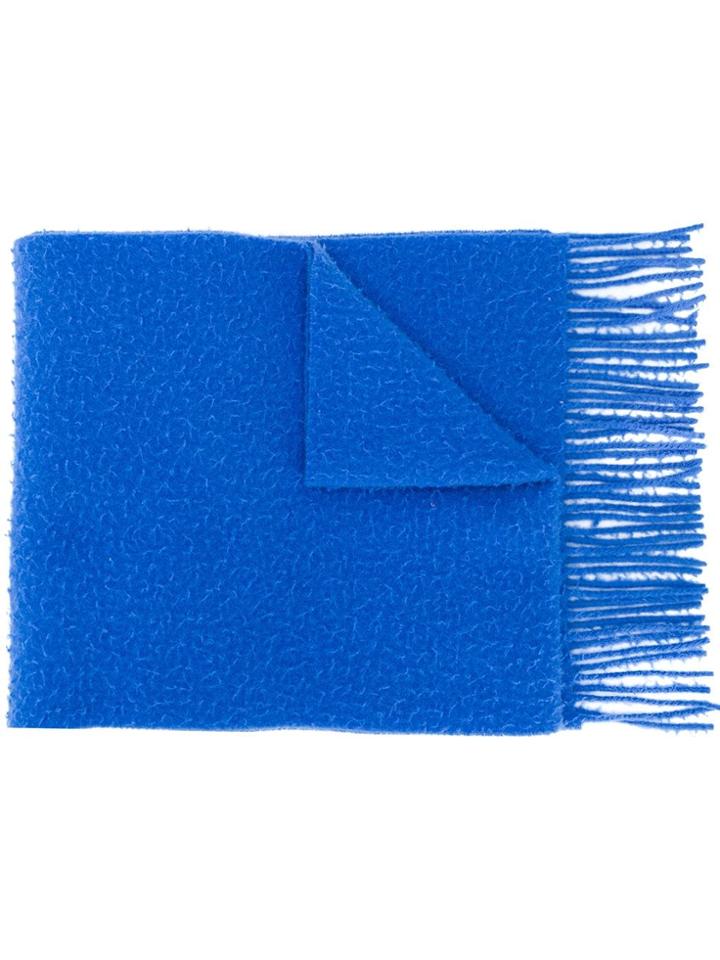 Acne Studios Fringed Scarf - Blue