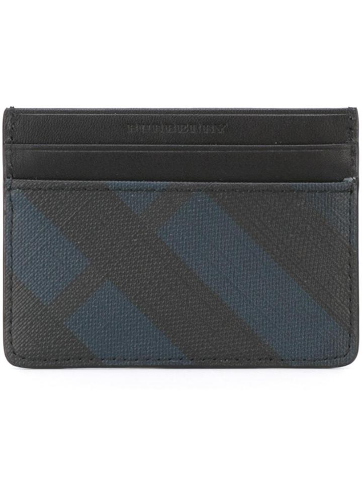 Burberry Checked Cardholder - Black