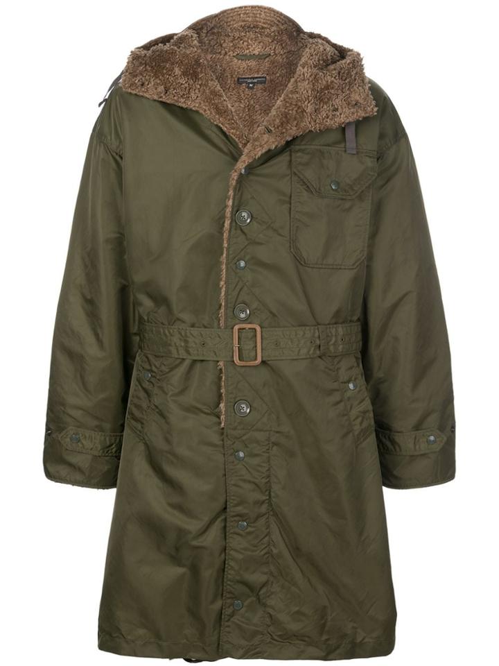 Engineered Garments Coastline Belted Parka - Green