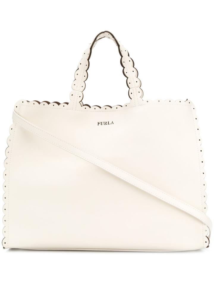 Furla Merletto Tote Bag - White