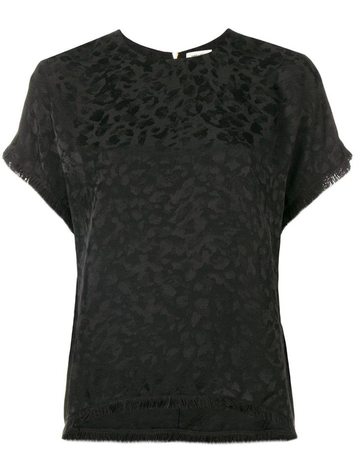 Zadig & Voltaire Leopard Patterned Top - Black