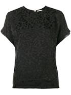 Zadig & Voltaire Leopard Patterned Top - Black