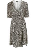 Liu Jo V-neck Printed Dress - Neutrals