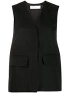 Victoria Victoria Beckham Pocket Waistcoat - Black