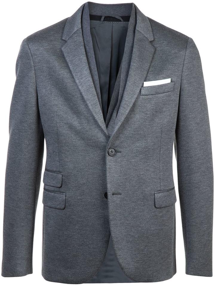 Neil Barrett Knit Blazer - Grey
