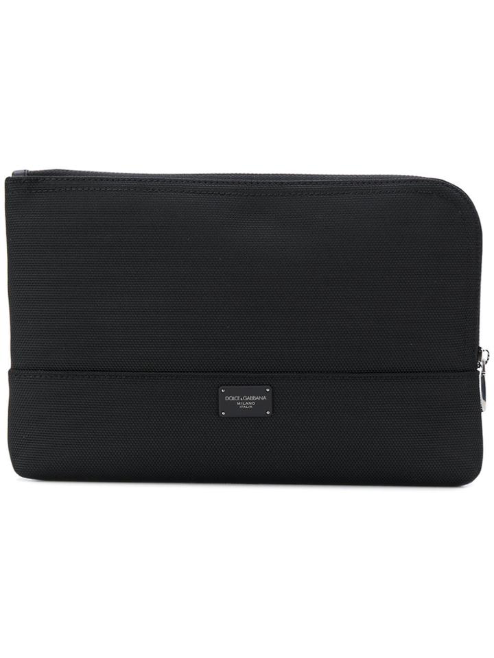 Dolce & Gabbana Portfolio Clutch Bag - Black