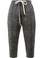 Uma Wang Printed Drawstring Trousers, Men's, Size: Small, Blue, Cotton