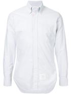 Thom Browne Long Sleeve Button Down With Engineered Red, White And