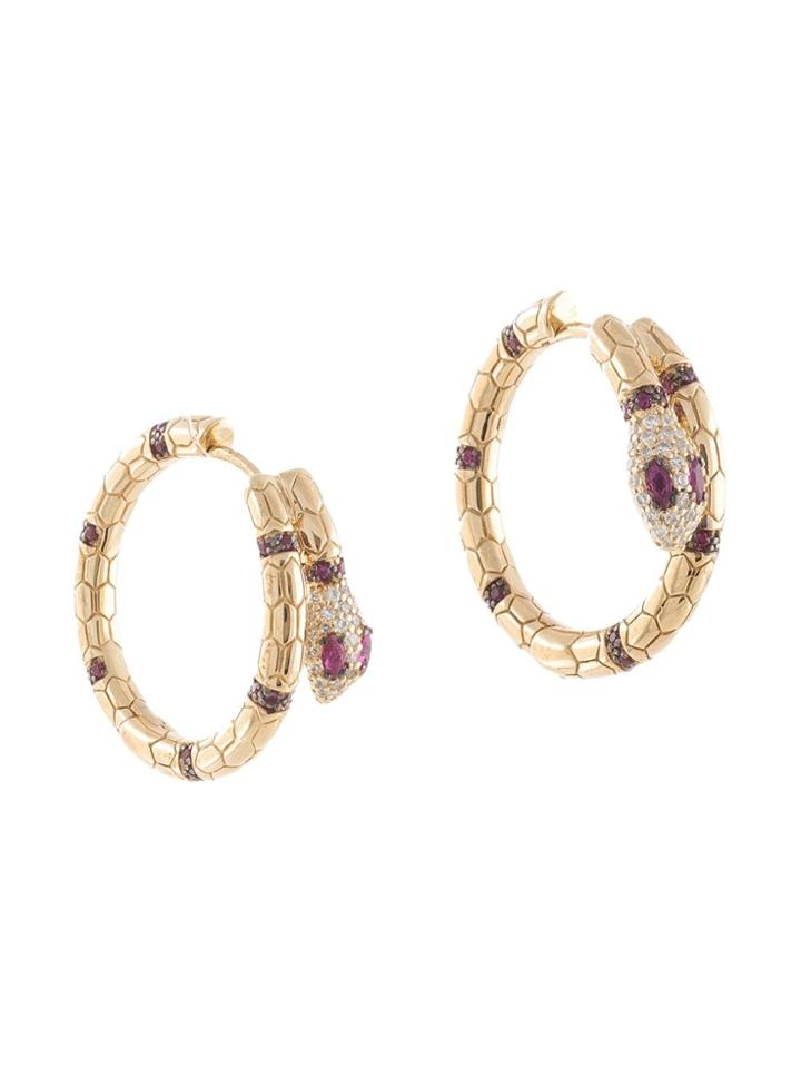 Apm Monaco Egyptian Tribute Snake Earrings - Gold