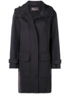 Loro Piana Oversized Hooded Coat - Black