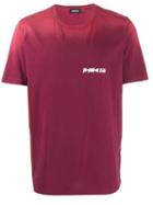 Diesel Sun-bleached Effect T-shirt - Red