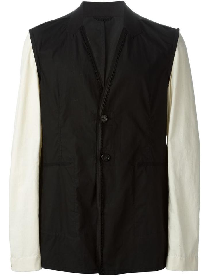 Ann Demeulemeester Contrasting Sleeve Jacket
