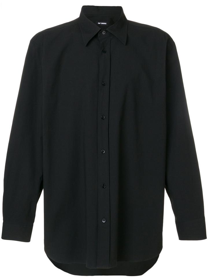 Raf Simons Embroidered Back Shirt - Black