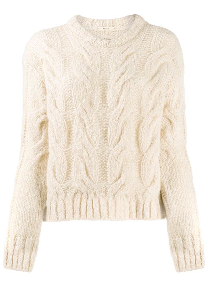 Bellerose Boxy Cable-knit Jumper - Neutrals