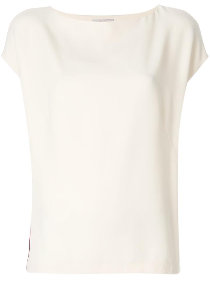 Alberto Biani Extended Shoulder Top - Nude & Neutrals