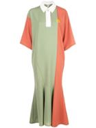 Loewe Colour Block Dress - Green