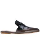 Marni Pointed Toe Flat Mules - Brown