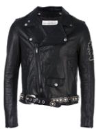 Golden Goose Deluxe Brand 'chiodo' Biker Jacket, Men's, Size: Medium, Black, Lamb Skin/polyester