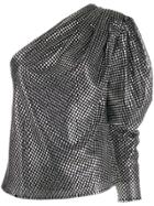 Iro Round Stud Embellished Blouse - Black