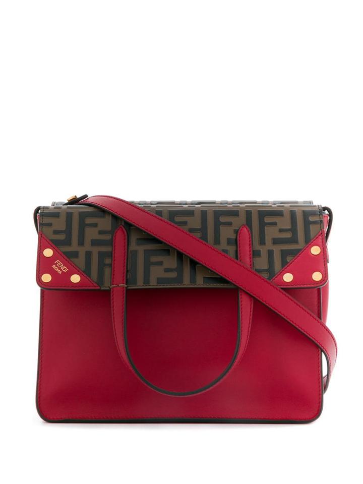 Fendi Fendi Flip Regular Tote - Red