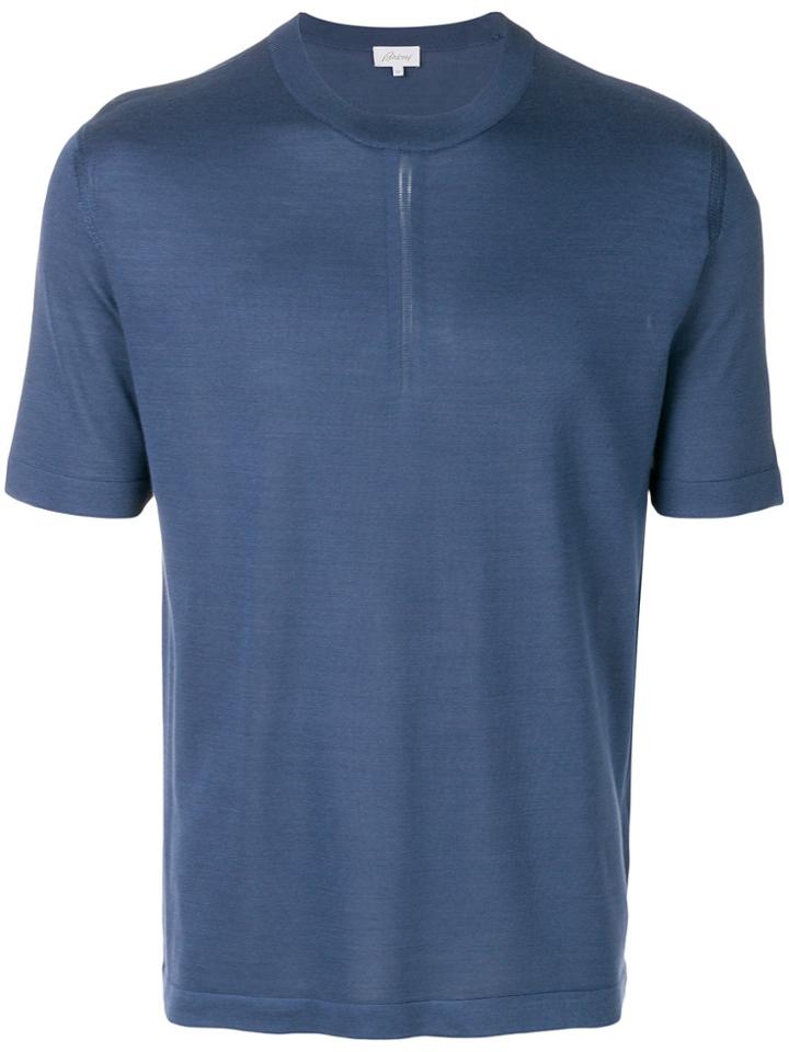 Brioni Short-sleeve Tee - Blue
