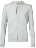 Majestic Filatures - Knitted Zip Hooded Sweater - Men - Cotton - M, Grey, Cotton