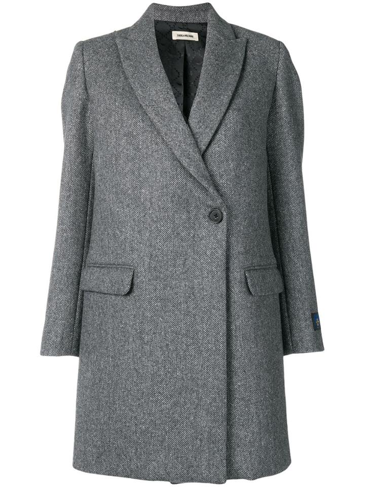 Zadig & Voltaire Classic Single-breasted Coat - Grey