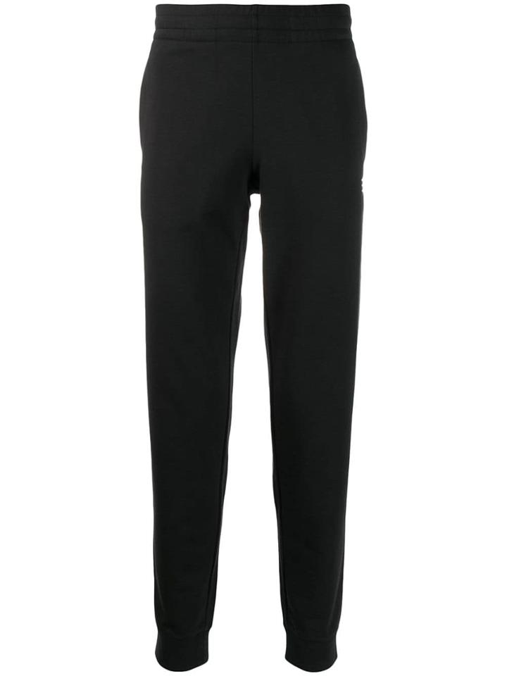 Ea7 Emporio Armani Contrast Logo Track Pants - Black