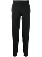 Ea7 Emporio Armani Contrast Logo Track Pants - Black