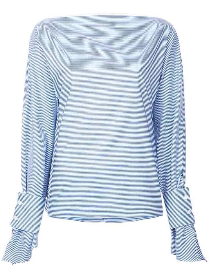 Christopher Esber Ilona Striped Blouse - Blue