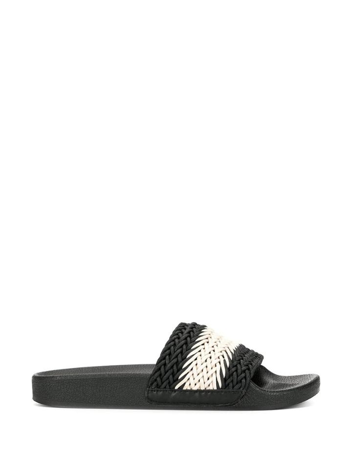 Senso Ezra Woven Slides - Black