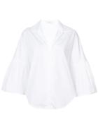 Tome Shirt With Bell Sleeves - White