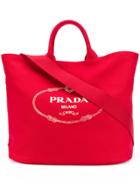 Prada Oversized Tote - Red